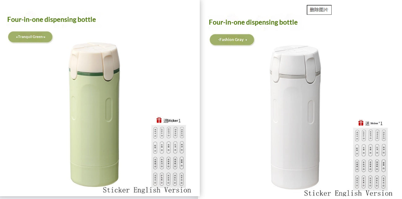 All-in-One Bathroom Organizer Bottle – Clean, Minimal & Space-Saving