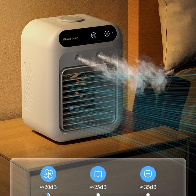 Portable Mini Air Conditioner Fan – USB Water Cooling Air Cooler for Desk, Office & Bedroom (Quiet & Energy Saving)